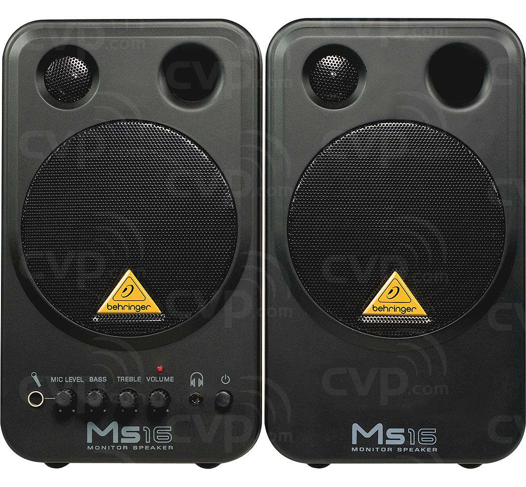Buy Behringer MS16 (MS16) 16watt High Performance Active Personal Monitor Speakers (Frequency